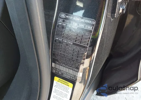 2016 Land Rover Discovery Sport Hse z USA, uszkodzony, nr VIN SALCR2BG0GH574966